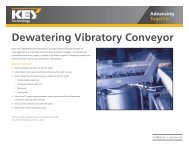 Dewatering Vibratory Conveyor Brochure - Key Technology