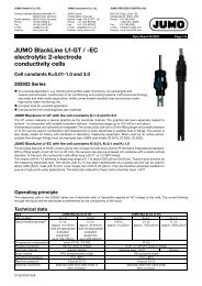 JUMO BlackLine Lf-GT / -EC electrolytic 2-electrode conductivity cells