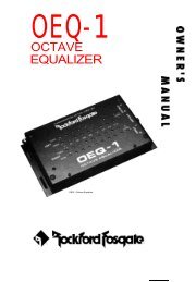 OEQ-1 Octave Equalizer Owner's Manual