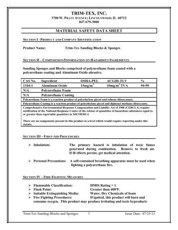 Sanding Blocks - MSDS Sheet.pdf - Trim-Tex