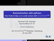 Automatization with pyFoam - How Python helps us to avoid contact ...