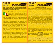 brake pads - Malossi Performance Parts