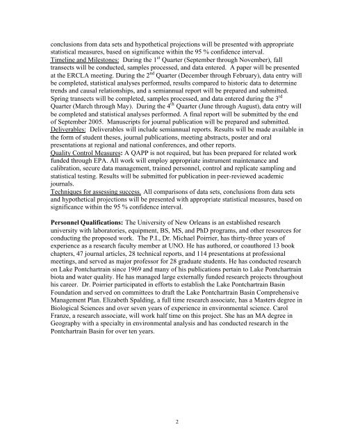 Link to full text - Pontchartrain Basin Clearinghouse - University of ...