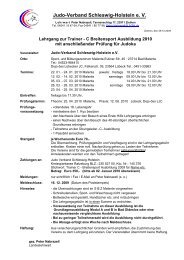 Judo-Verband Schleswig-Holstein e. V. - Startseite | JUDO -- kaionur ...