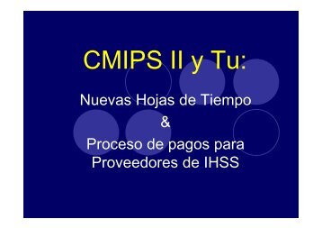 Nueva Hoja de Tiempo de IHSS