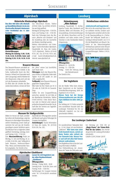 Alpirsbach - bei der Kinzig-Zeitung