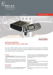 ElettraSuite VS3000-2 The latest TETRA vehicle mobile radio