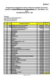 Anexa 1 - Programare Tg-Mures v2