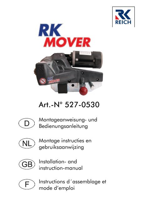 Handleiding RK Mover Trend - Reich