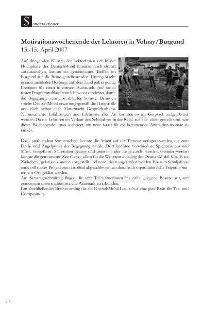 Jahresbericht XIII - Aktionsjahr 2006 - DeutschMobil