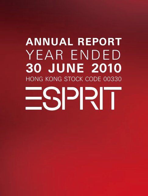 annual report - Esprit