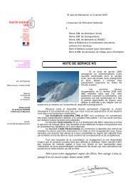 Note de service N°2 - Inspection académique de la Savoie