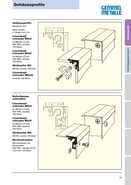 Sonderprofile aus Aluminium - Gemmel Metalle