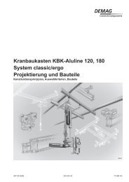 KBK Aluline: Technische Daten - DEMAG Cranes & Components ...