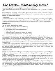 Taekwondo essay