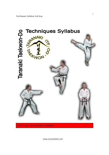 2nd Gup Techniques Syllabus Taranaki Itf Taekwondo