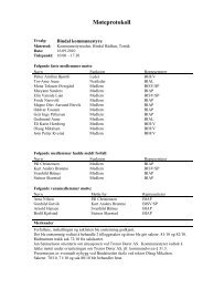 MÃ¸teprotokoll - Bindal kommune