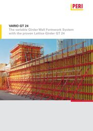 VARIO GT 24 The variable Girder Wall Formwork System with ... - Peri