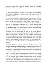 Lesen Sie auch den Beitrag von Pfarrer Dr. Martin Fricke zum ...