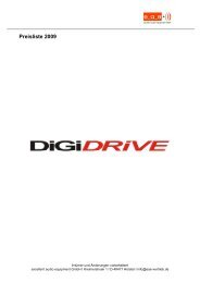 Preisliste DIGIDRIVE - Excellent audio equipment GmbH