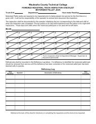 Monthly Motorized Pallet Jack Inspection Form - Waukesha County ...