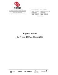 Rapport annuel du 1er mai 2011 au 30 avril 2012 - CIRRELT