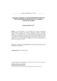 Les incitations Ã  l'investissement pour le dÃ©veloppement rÃ©gional en ...