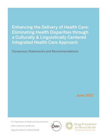 Enhancing the Delivery of Health Care - SAMHSA-HRSA Center for ...