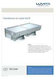 Transformer oil cooler ALFA - Luvata