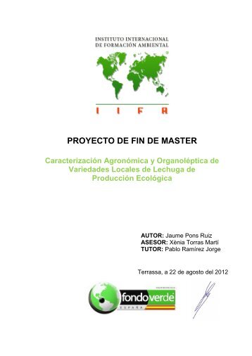 PROYECTO DE FIN DE MASTER - Esporus