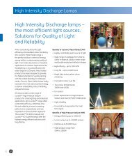 High Intensity Discharge lamps - European Lamp Group