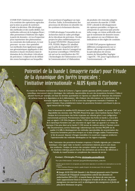 Information spatiale pour l'environnement et les territoires