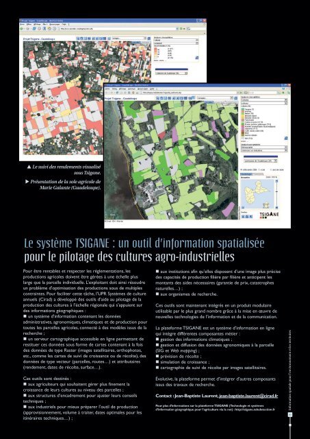 Information spatiale pour l'environnement et les territoires