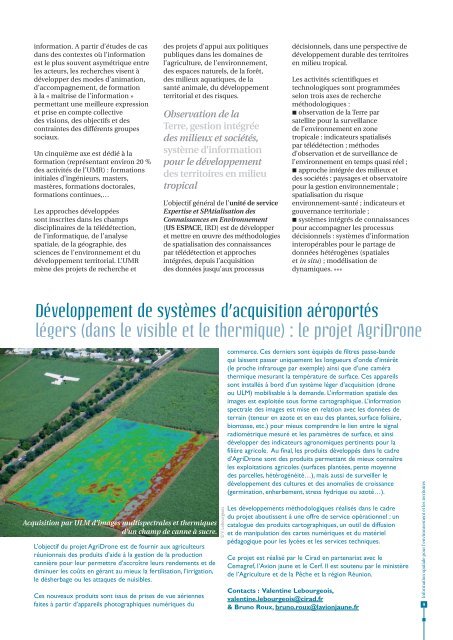 Information spatiale pour l'environnement et les territoires