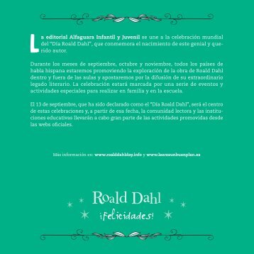 Dossier Roald Dahl - Alfaguara Infantil