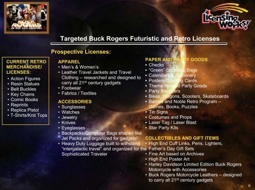 Buck Rogers - Licensing Works