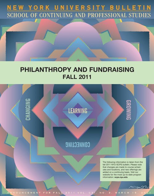 PHILANTHROPY AND FUNDRAISING - School of Continuing and ...