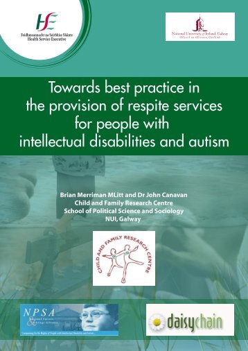 Towards best practice in the provision of respite services for people ...