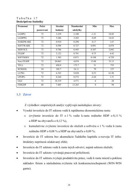 Vplyv informaÄnÃ½ch technolÃ³giÃ­ na ekonomickÃ½ rast a ... - Menbere