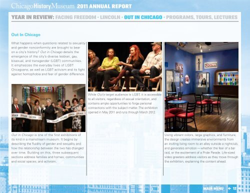 2011 ANNUAL REPORT - Chicago History Museum