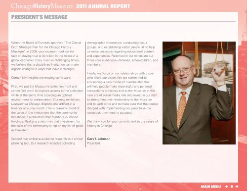 2011 ANNUAL REPORT - Chicago History Museum