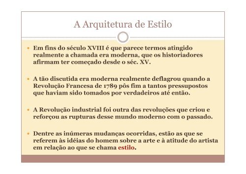 Ecletismo e a Arquitetura de Ferro - Histeo.dec.ufms.br