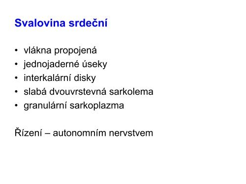 3. Histologie: svalové tkáně - eAMOS