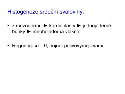3. Histologie: svalové tkáně - eAMOS