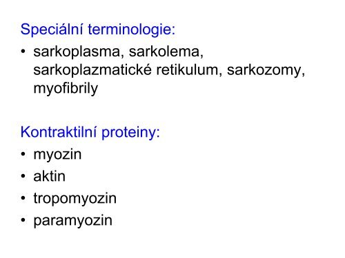 3. Histologie: svalové tkáně - eAMOS