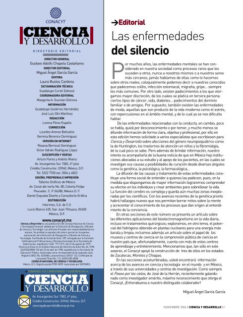 Revista Ciencia Y Desarrollo, dic. 2006 - AÃ±o Internacional de la ...