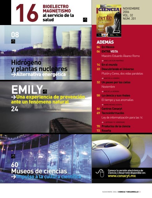 Revista Ciencia Y Desarrollo, dic. 2006 - AÃ±o Internacional de la ...