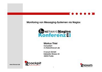 Monitoring von Messaging-Systemen via Nagios Markus ... - netways