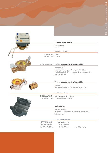 PDF download - TAKE fÃ¼r Bad und Heizung - MODERN