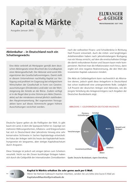 Kapital & Märkte, Ausgabe Januar 2015